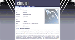 Desktop Screenshot of cinu.pl